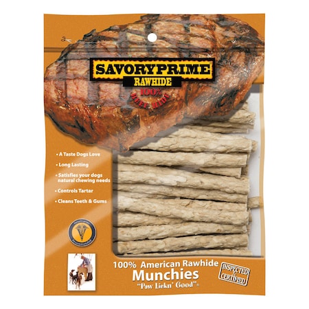 Savory Prime Savory Prime Munchie All Size Dogs Adult Rawhide Sticks Natural 5 in. L 30 pk 900